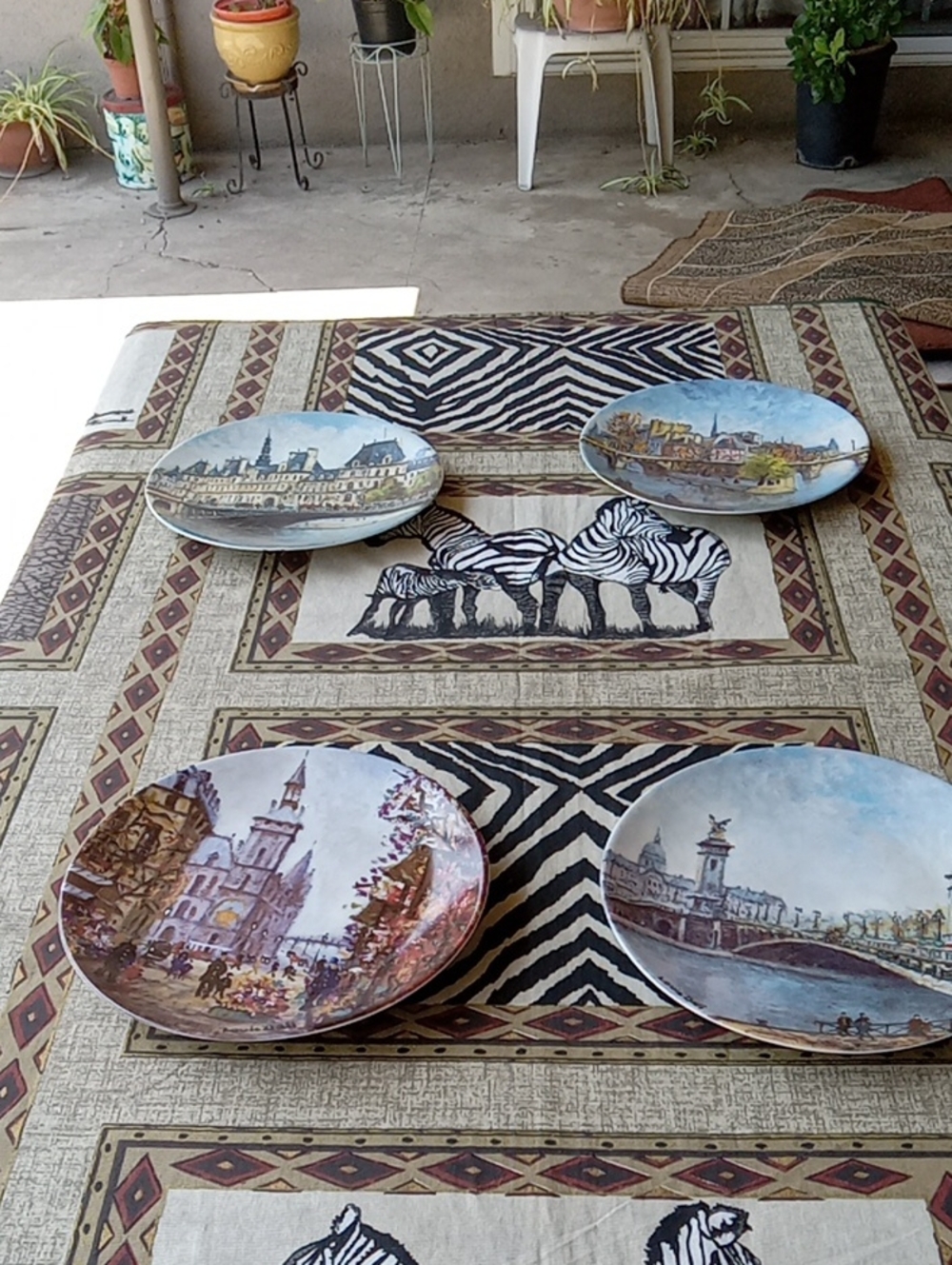 SET OF FOUR LIMOGES PLATES